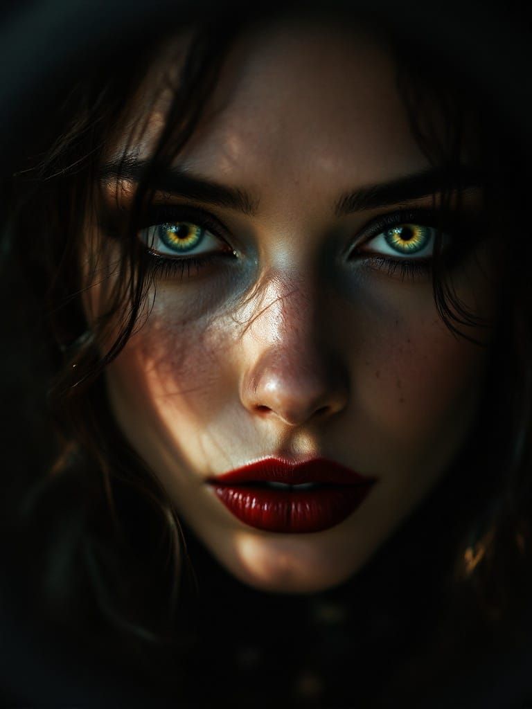 Dreamlike Portrait in Camera Obscura Style