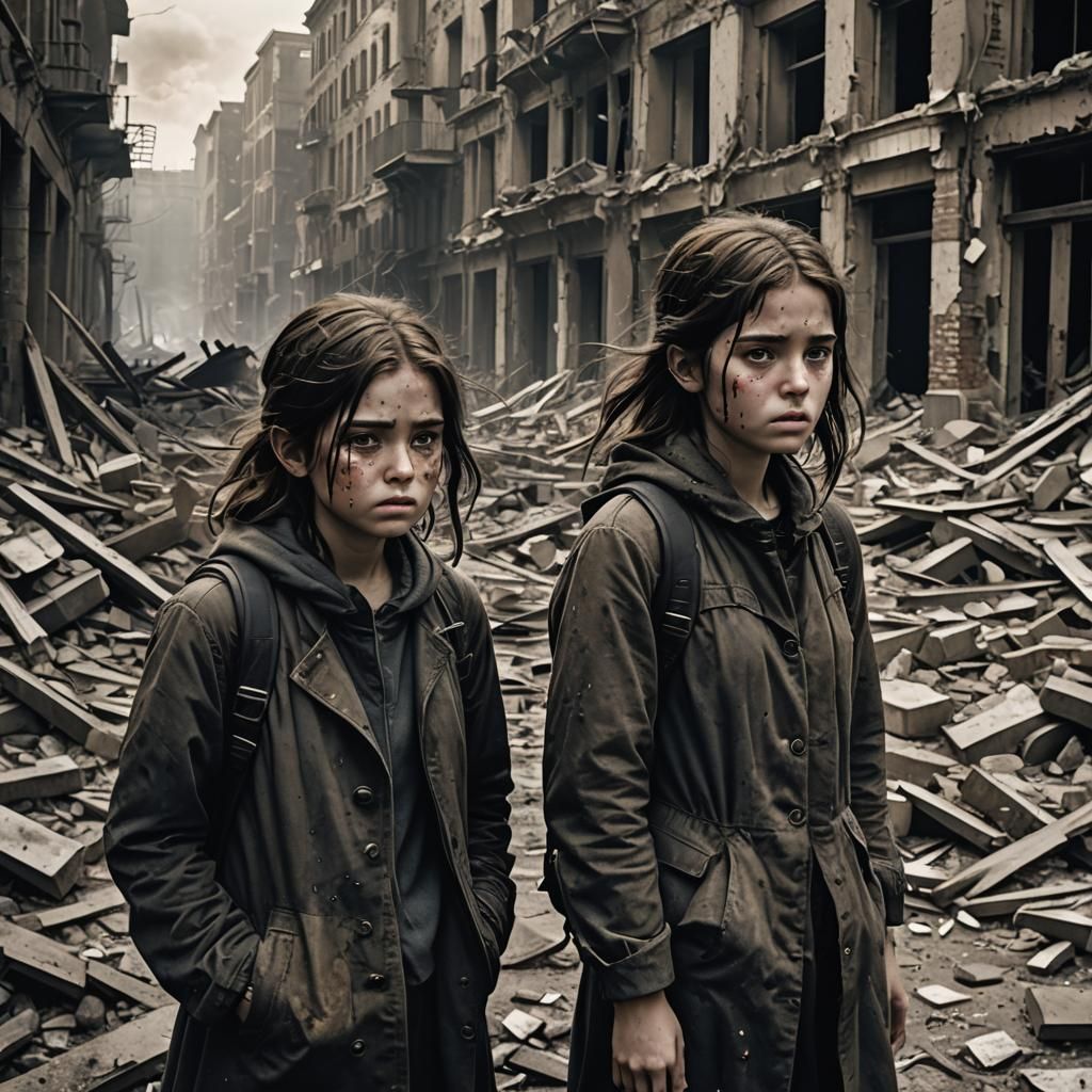 Haunted Girls Navigate a Destroyed City