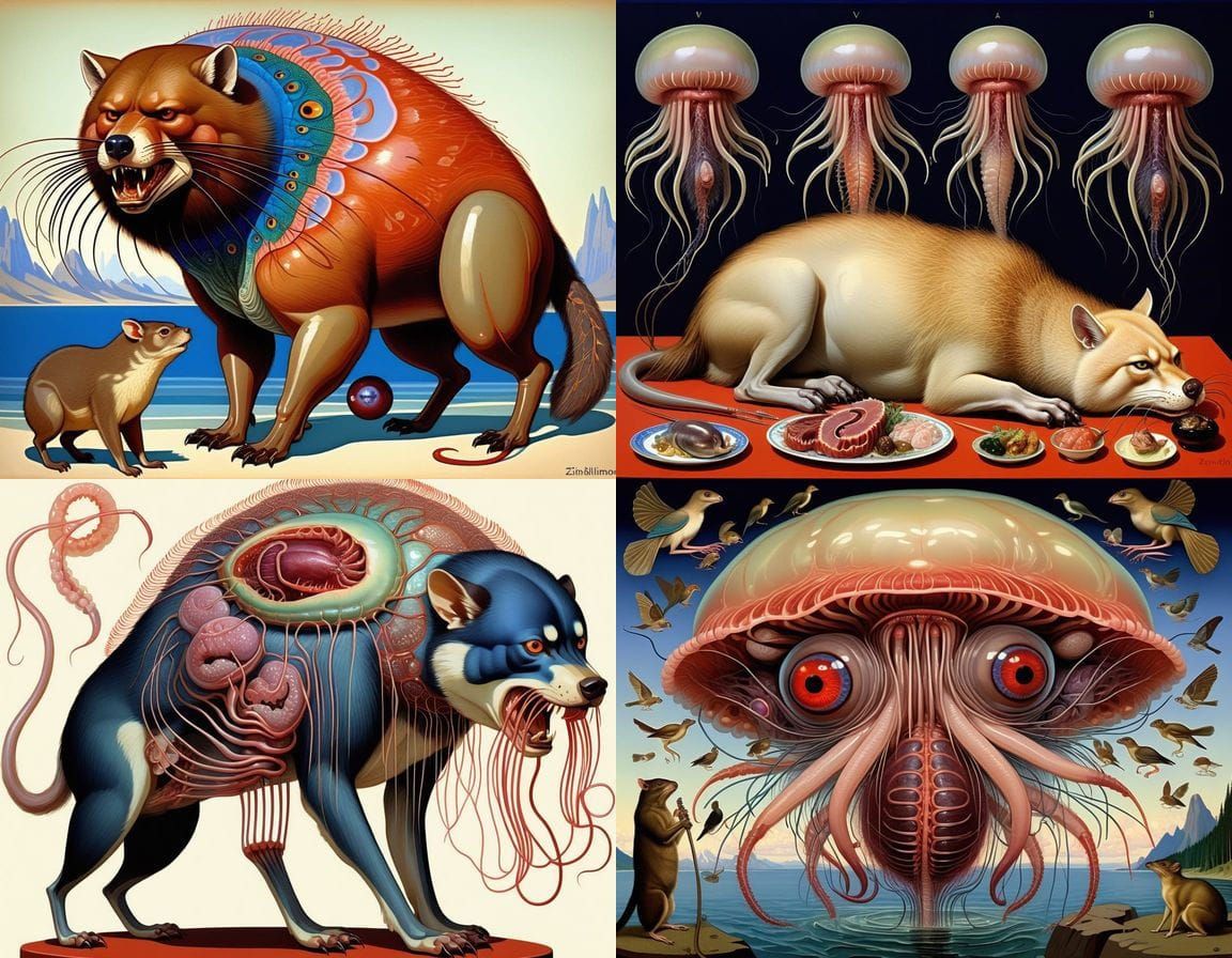 Surreal Anatomical Abomination in a Classic Style