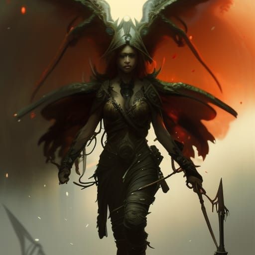 Dark Fantasy Angel Concept Art