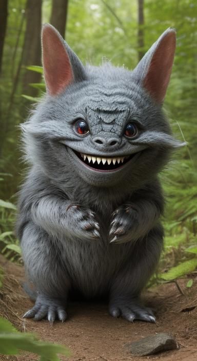 Smiling Monster-Critter in Natural Habitat