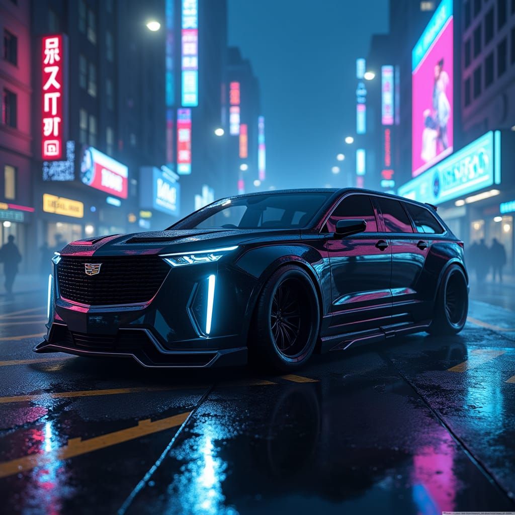 Luxury Futuristic Cadillac Escalade 2300 Concept Car