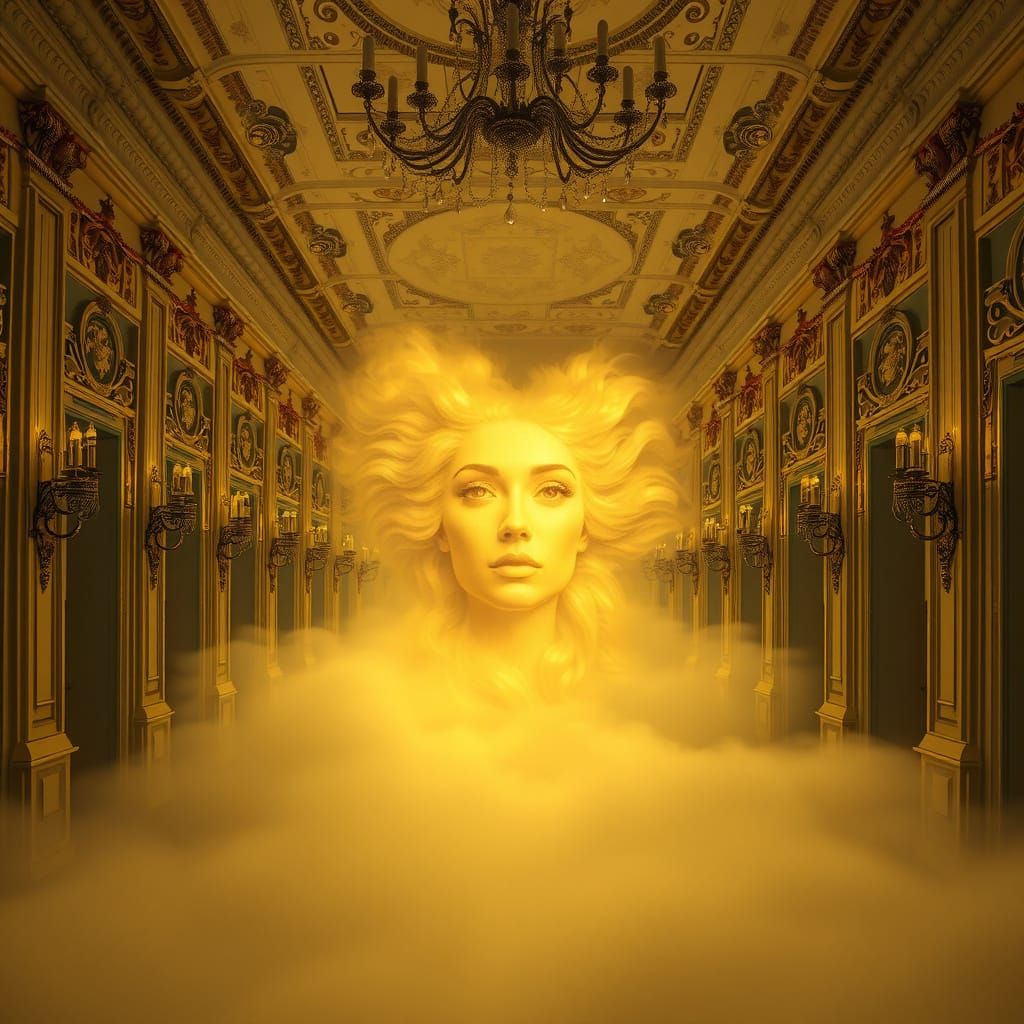 Golden Fog Reveals Ethereal Beauty