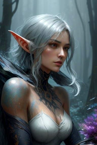 Ethereal Elf Fairies in a Dark Mythic World
