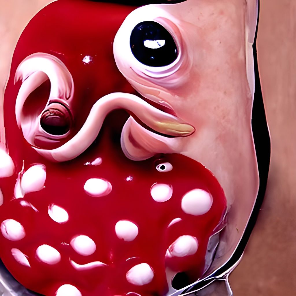 Surreal Squishy Squid Painting