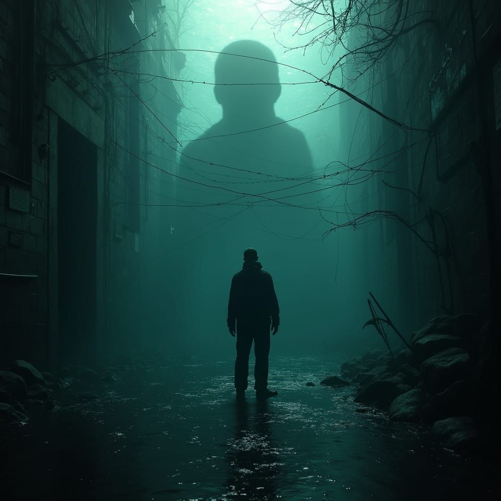 Prisoner in Surreal Underwater World of Despair