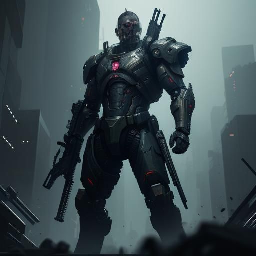 Futuristic Sci-Fi Battle with Mechs in 8K