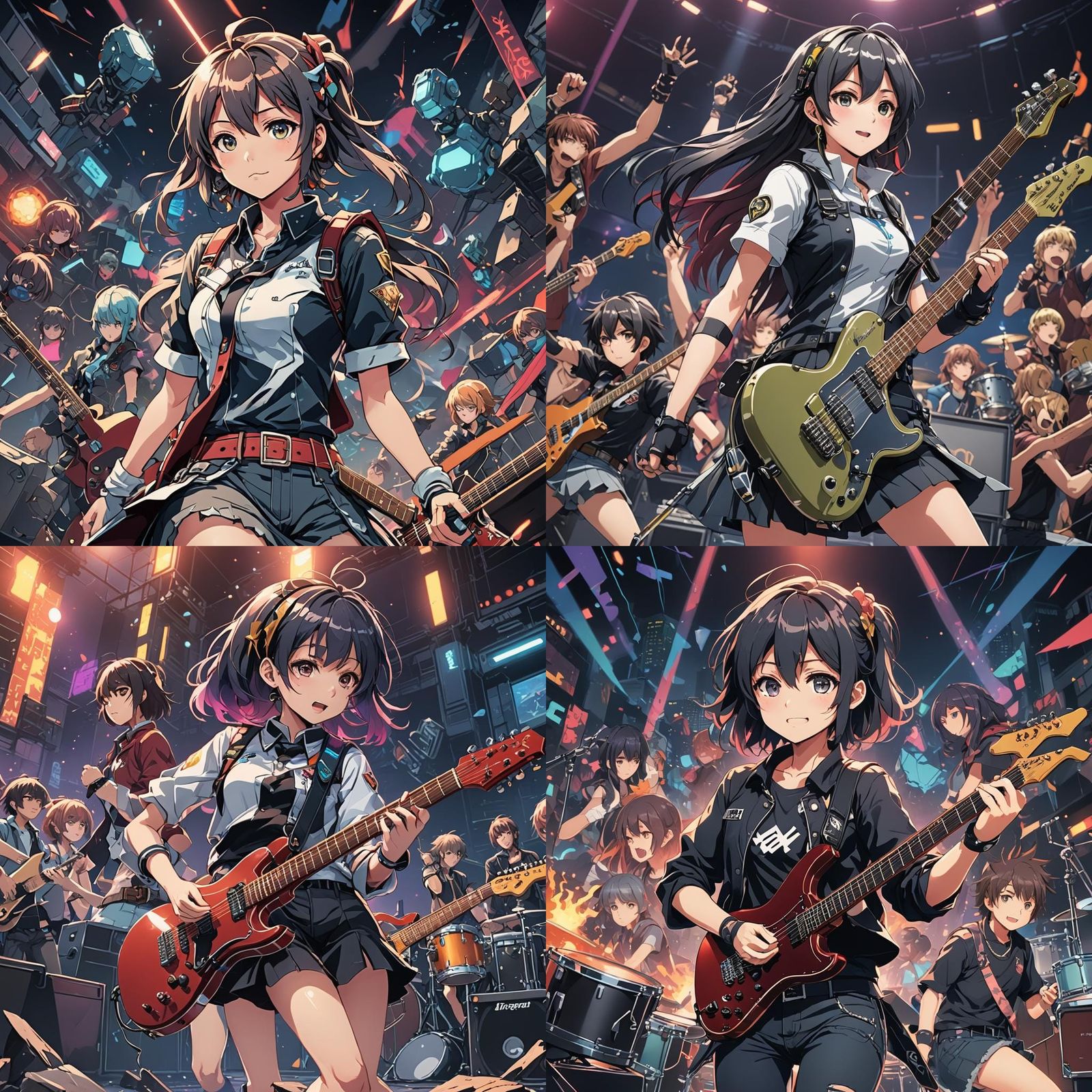 Anime Cel-Shaded Manga Scan by Studio Trigger