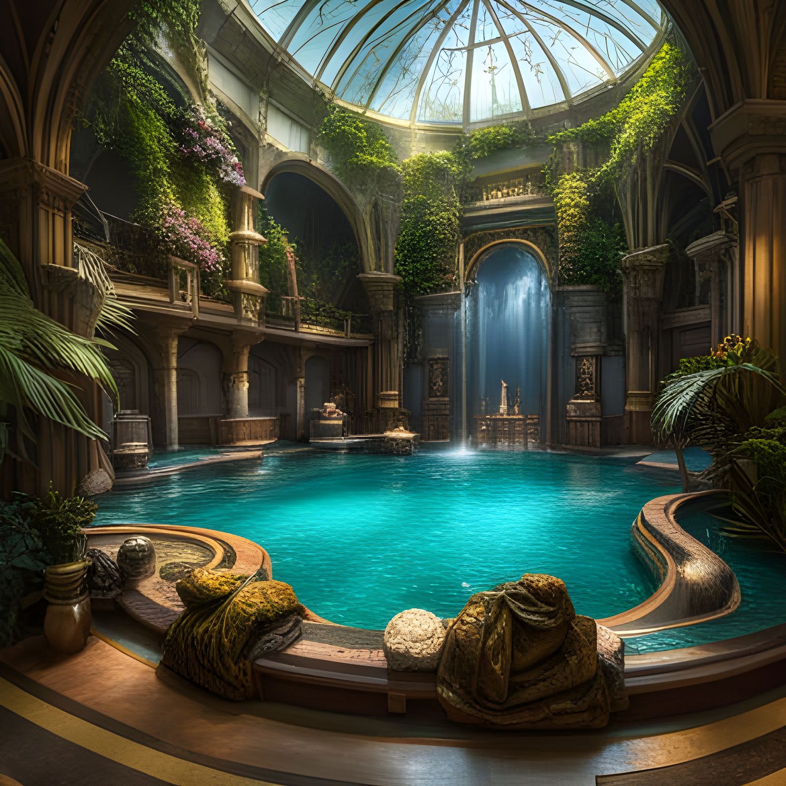 Dreamscape Atlantis Pool in 8k Resolution