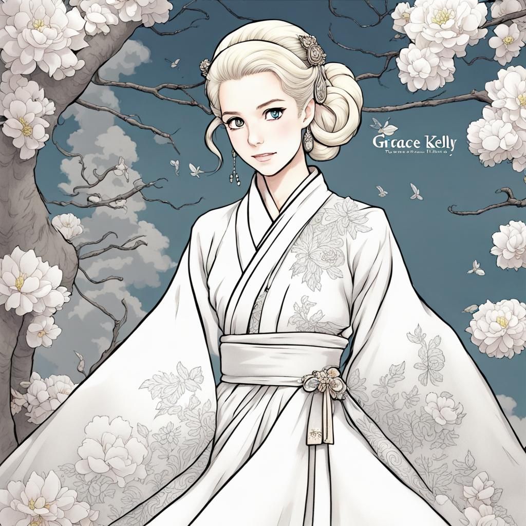 Grace Kelly as Anime-Style Korean Fairy