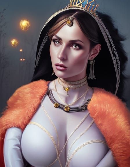 Robotic Sardinian Bride with Royal Crown