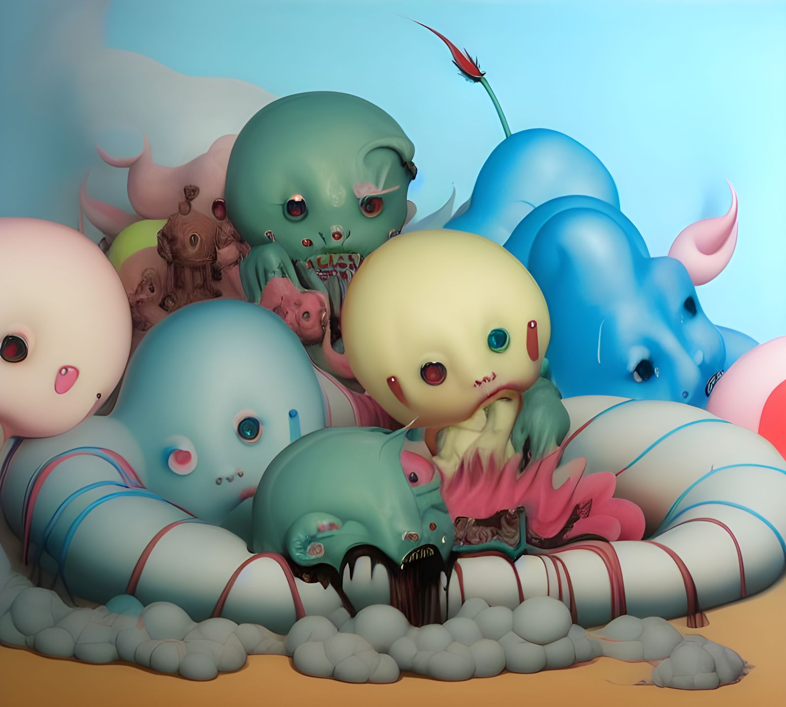 Lucifer's Sinister Candyland: A Creepy AI Vision