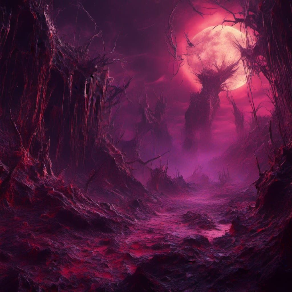 Cosmic Web in Dark Fantasy Style