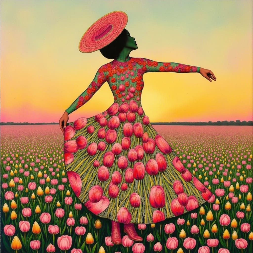 From a Vast Field of Tulips