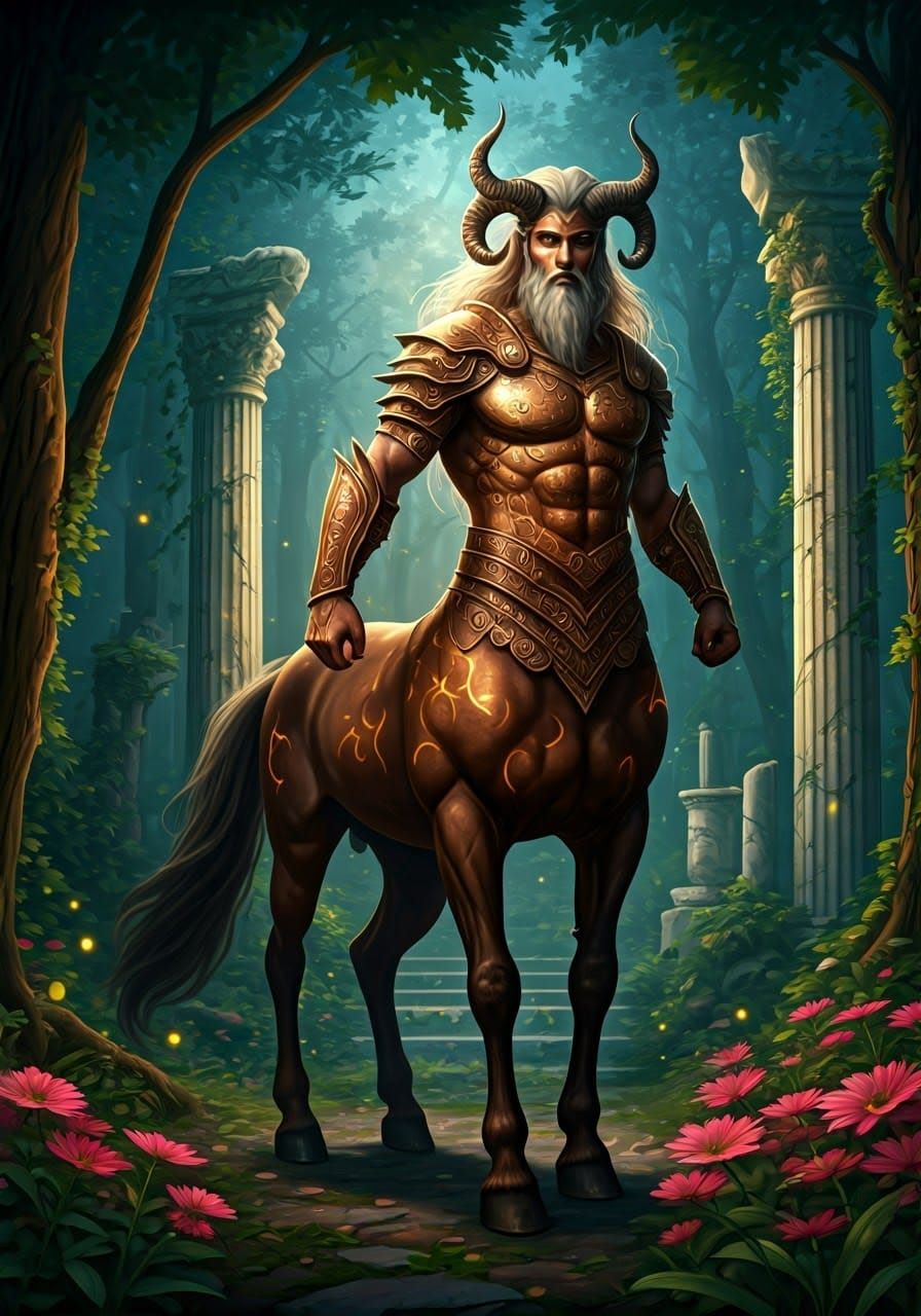Mystical Centaur Guardian in Twilight Forest