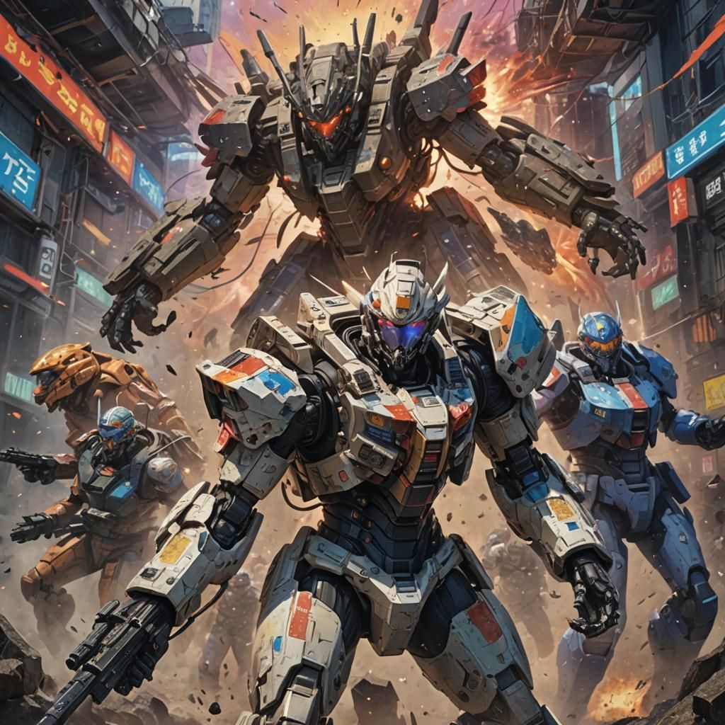 MTF Nu-7 Secures Site in Anime Style