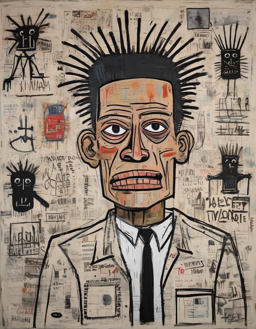 Father's Day as Basquiat-Inspired Art