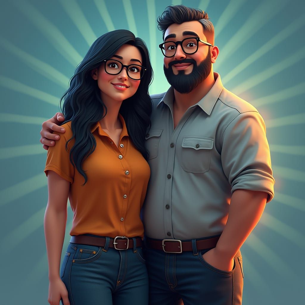 Latin American Couple Embracing Warmth and Connection