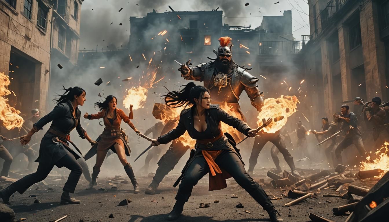 Intense Combat Between Nico Robin and Blackbeard