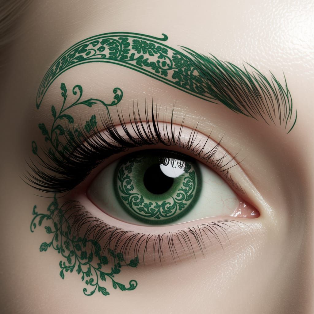 Exotic Emerald Eye Chinoiserie