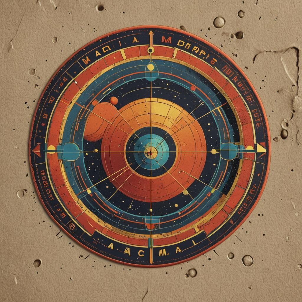 Mission to Mars Patch in Pop Art Style