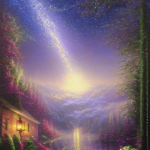 Ethereal Supernova Explosion in Fantasy Style