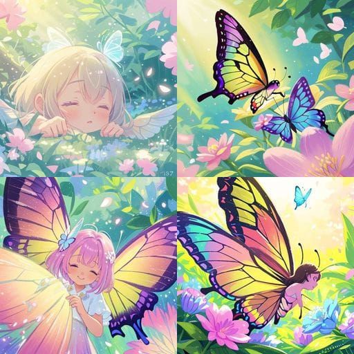 Confused Butterfly's Whimsical Search for a Flower