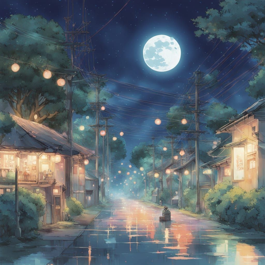 Ethereal Butterfly Dances in Lunar Light