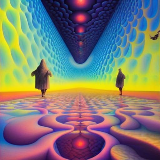 Fractal Iridescent Hallway to Heaven