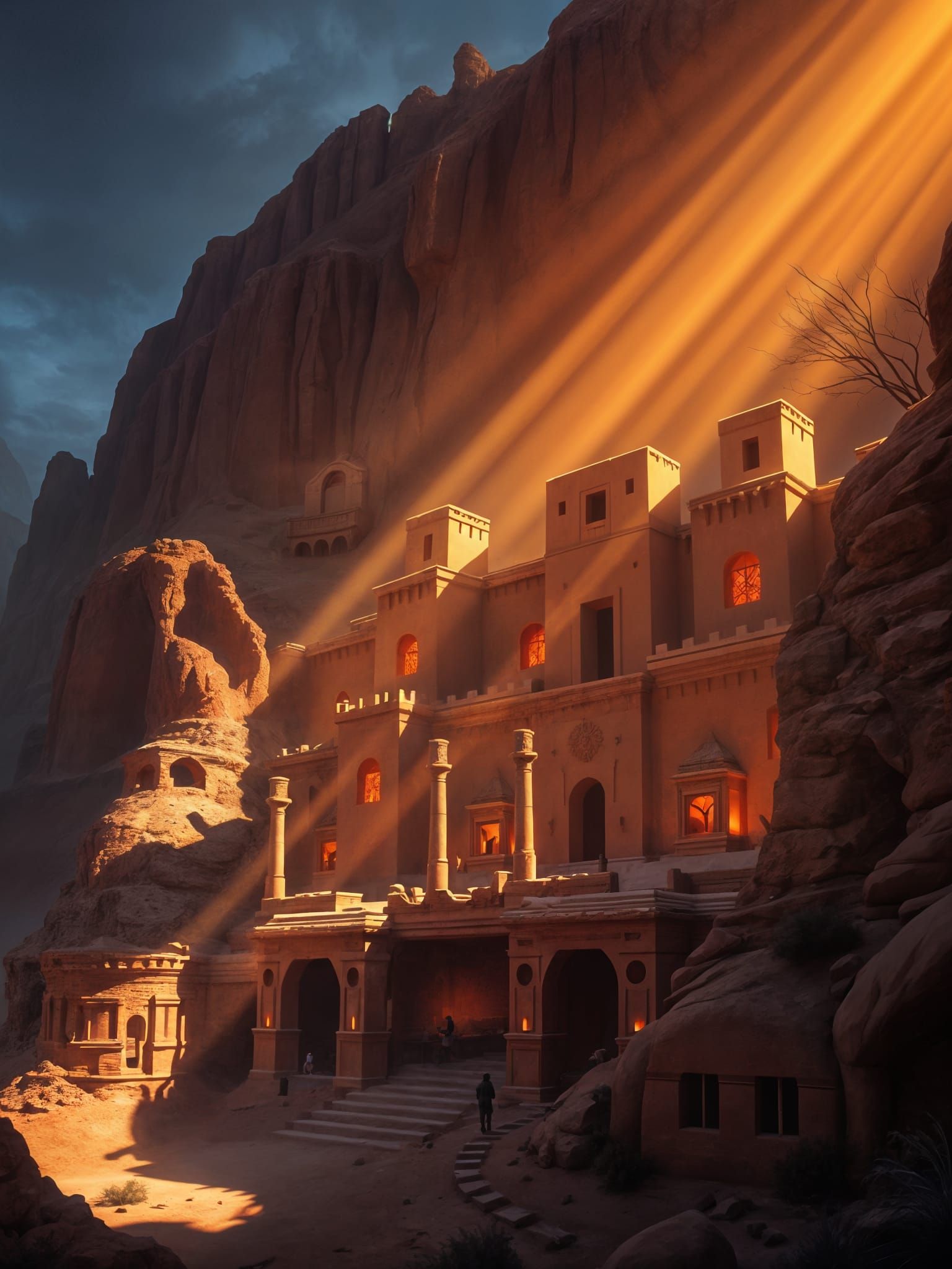 Epic Desert Palace Inspired by Pueblo Architecture