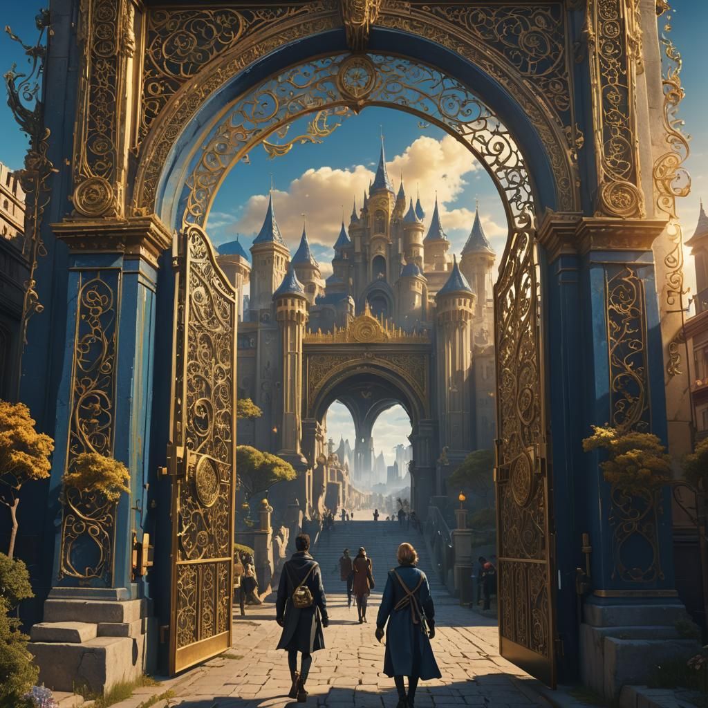 Golden Gates to Mystical City: Fantasy Concept Art
