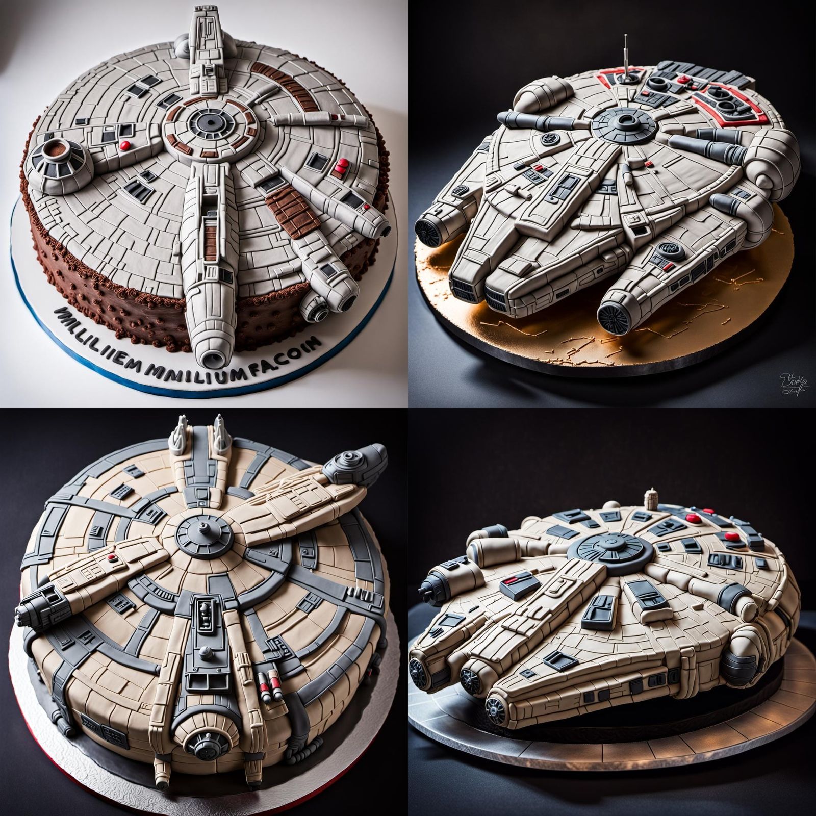 Millennium Falcon Cake: Professional Photography