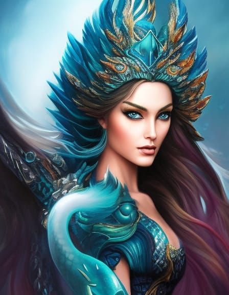 Saphire Dragon, Human Form