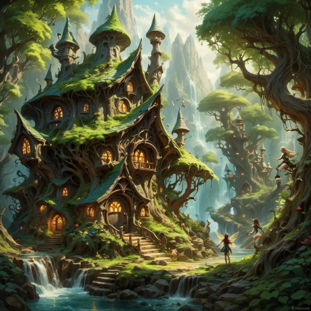 Toypunk Fairies and Elves in a Futuristic Wonderland