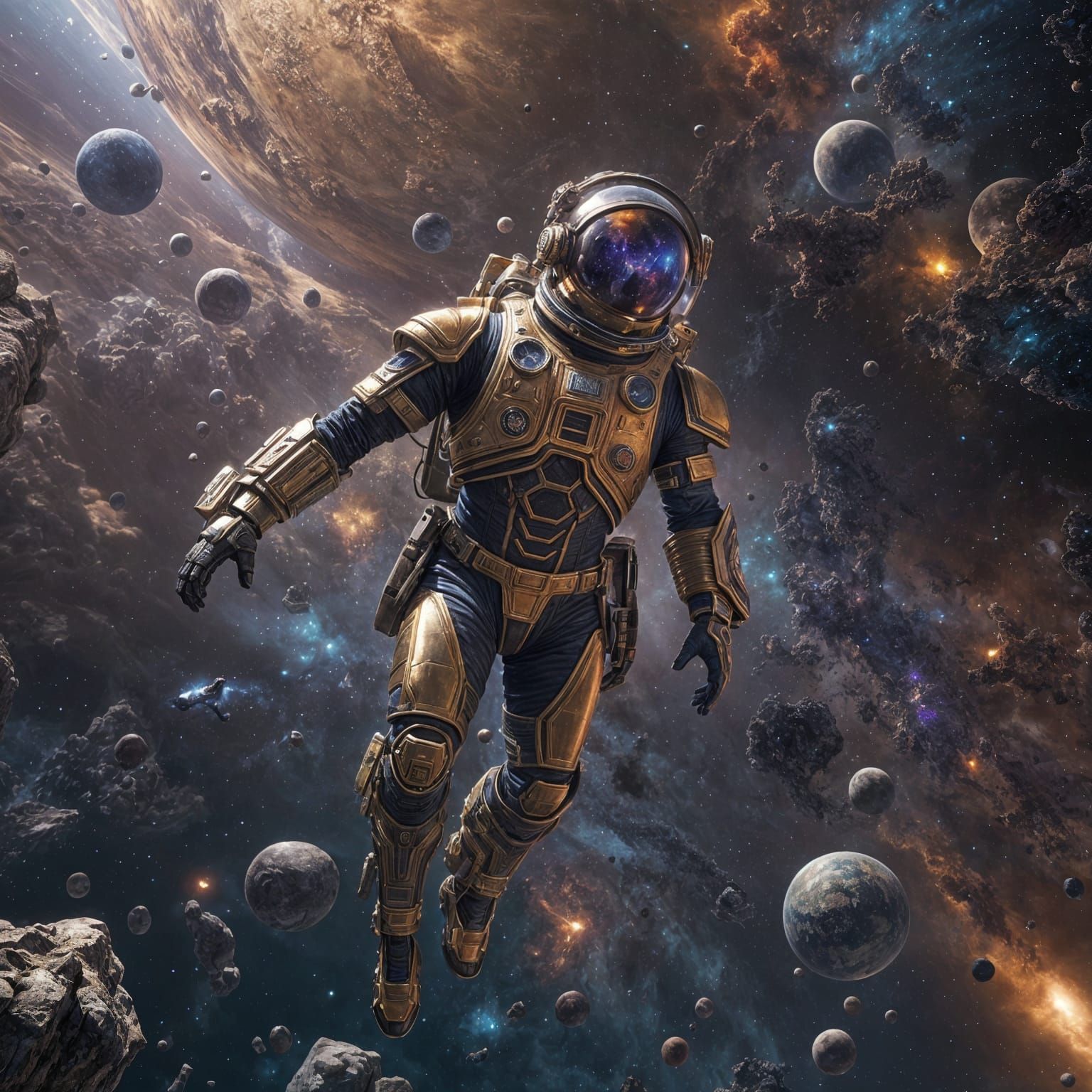 Life in Space: A Detailed Matte Painting