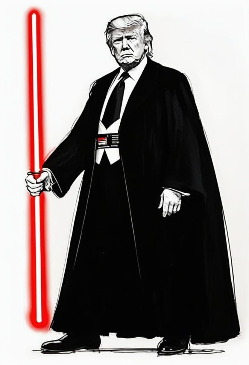 Sith Lord Trump in Impressionist Brushstrokes