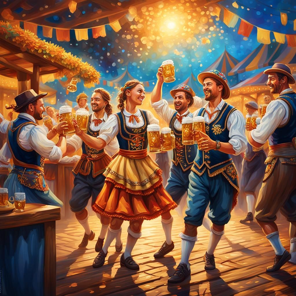 Oktoberfest Dancers in Lively Fantasy Festival