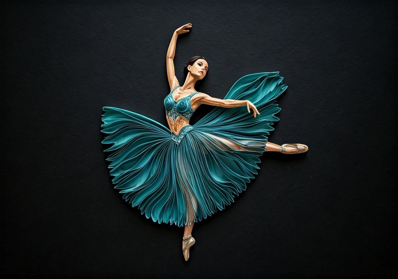 Quilling Art of a Dancer