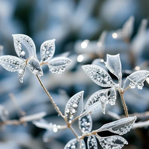 Ice Flowers on Window: Professional Photography
