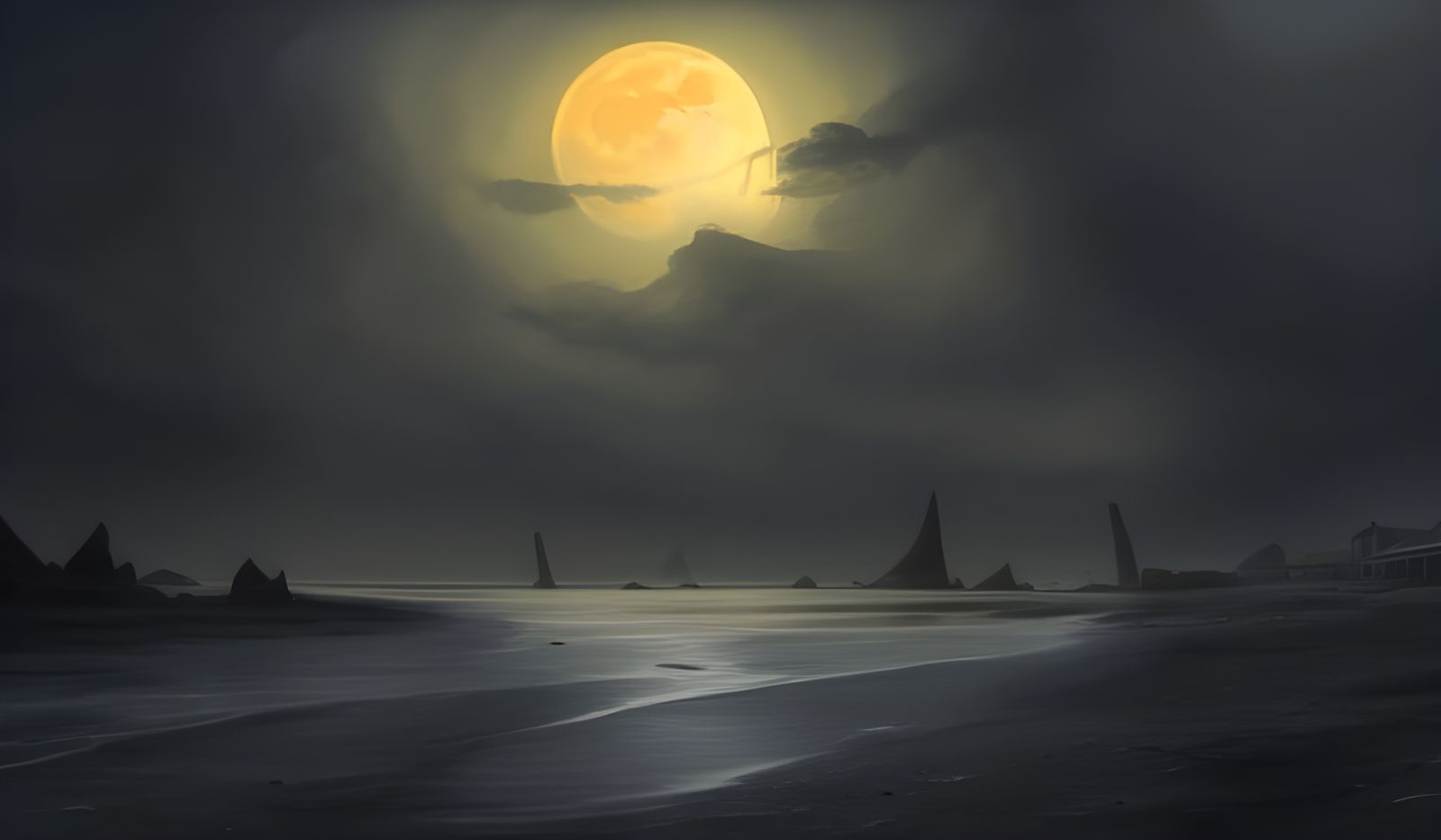 Eldritch Creature Stranded on Desolate Coast