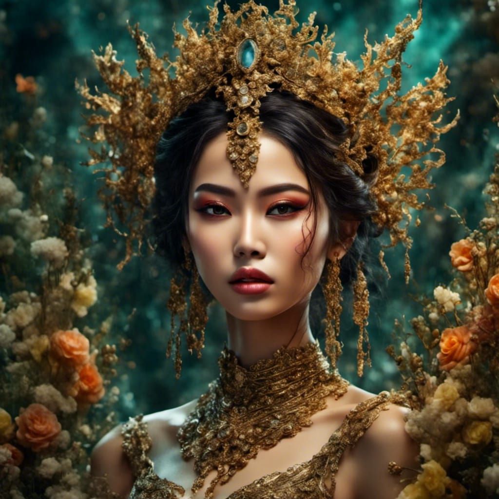 Thai Heritage Beauty in Hyperreal Style