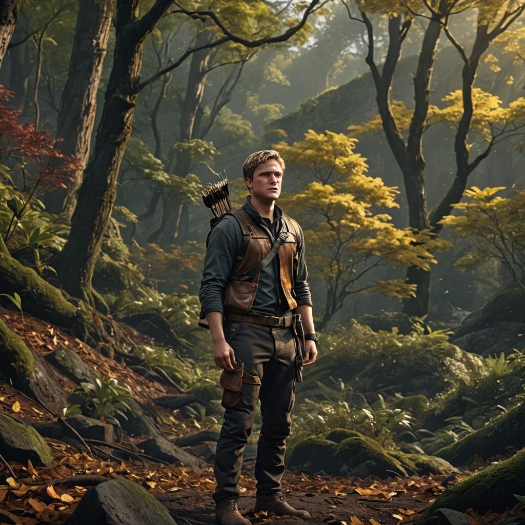 Detailed Matte Painting of Peeta Mellark