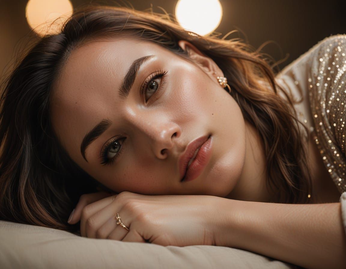 Intimate Portrait of a Young Woman in Soft Focus