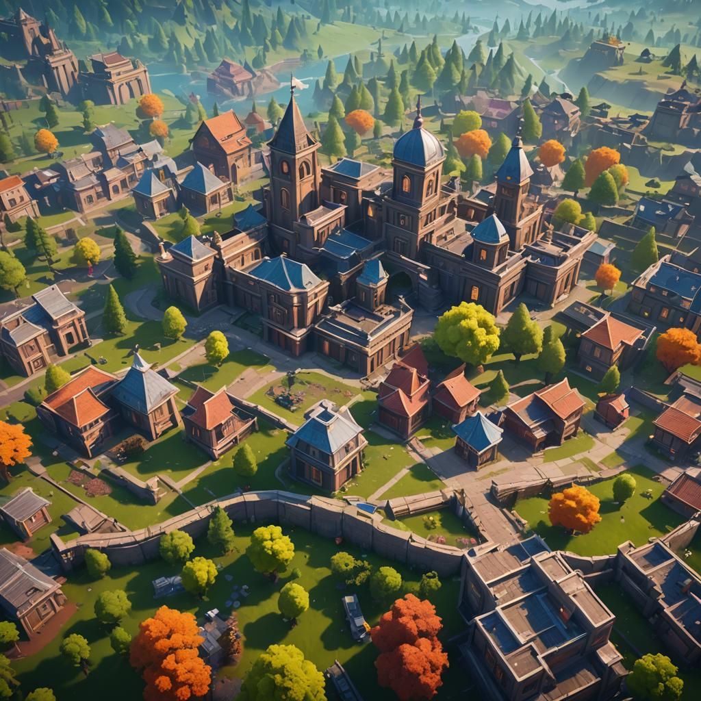 Detailed Fortnite Battle Pass Concept Art