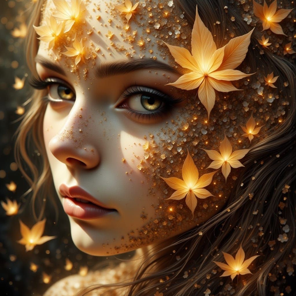 Emotional Goodbye with Flowing Thoughts and Tears