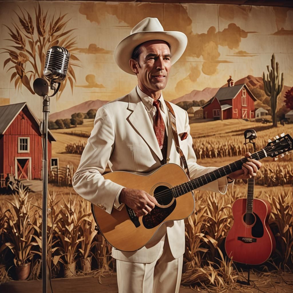 Retro Country Portrait on Film with Warm Lighting