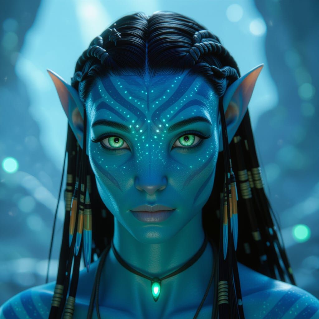 Avatar Cinematic Portrait in Ethereal Style