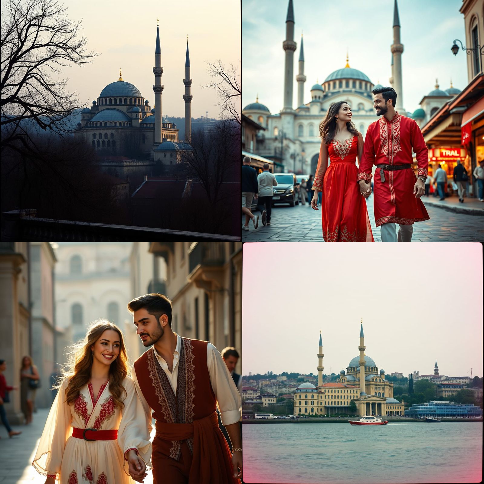 Young Turkish Couple in Traditional Dress, Istanbul