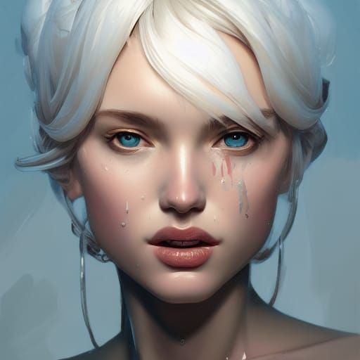Detailed Portrait in Artgerm and Mucha Style