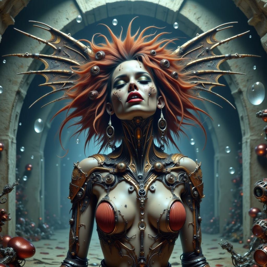 Cyberpunk Neon Portrait in Blade Runner Style